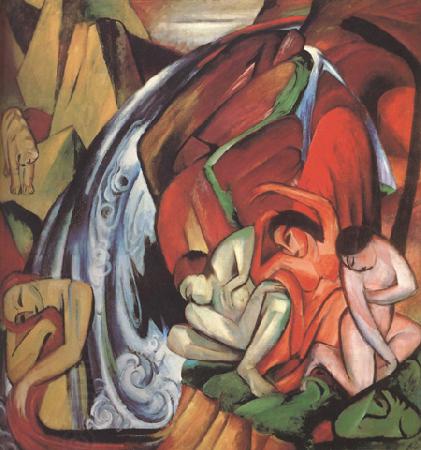 Franz Marc The Waterfall (mk34) oil painting picture